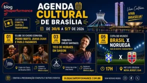 arte 16:9 da AGENDA CULTURAL DE BRASÍLIA de 30/6 a 5/7, do BLOG ALTA PERFORMANCE.
